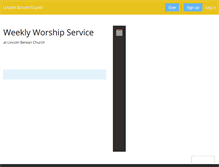 Tablet Screenshot of live.lincolnberean.org